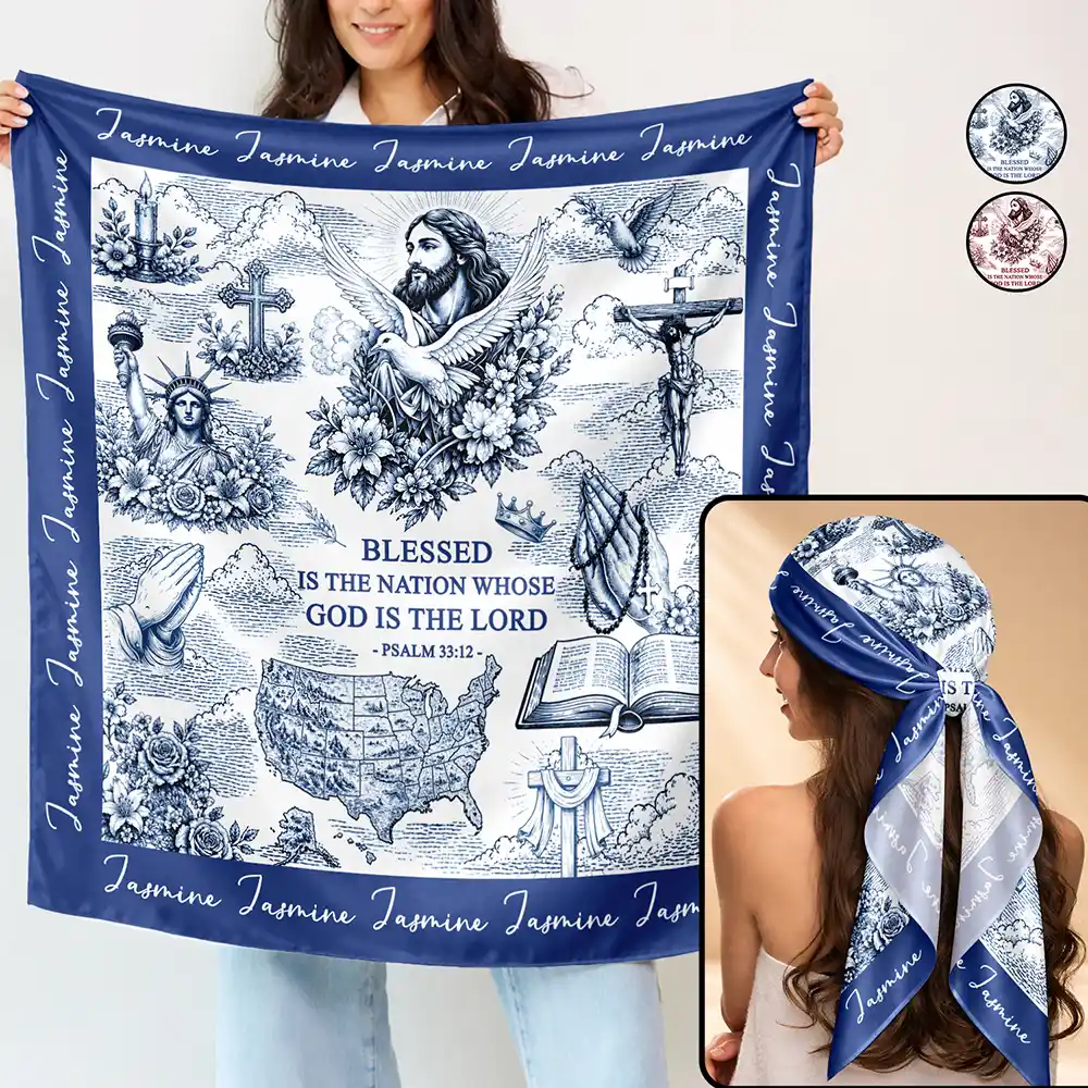 250 Years Of America Blessed Is The Nation - Personalized Scarf