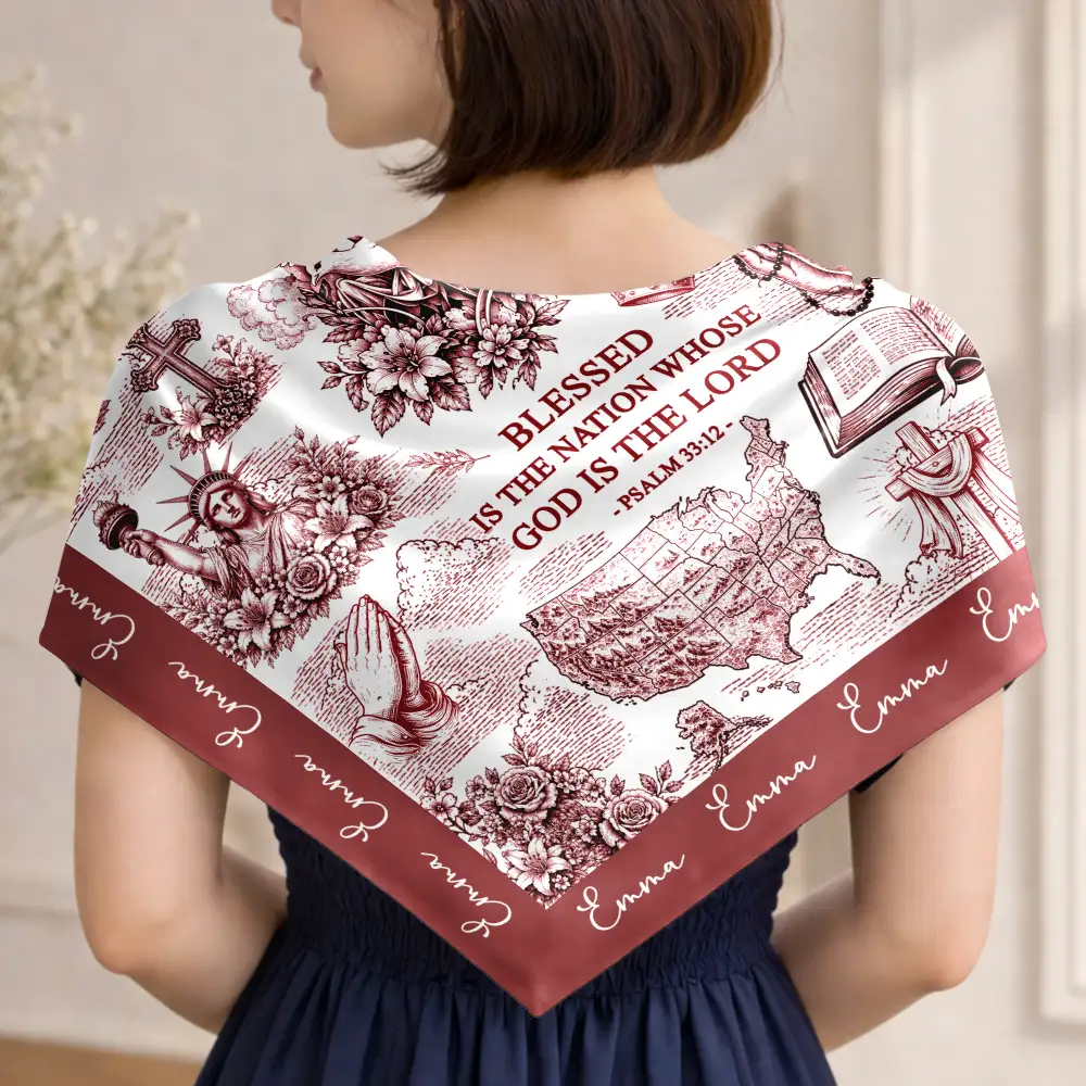 250 Years Of America Blessed Is The Nation - Personalized Scarf - Image 5