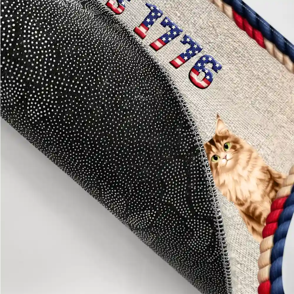 250 Years Of Freedom Family Dog Cat - Personalized Doormat - Image 3