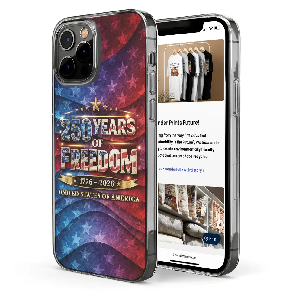 250 Years Of Freedom US Independence Day - Clear Phone Case - Image 5