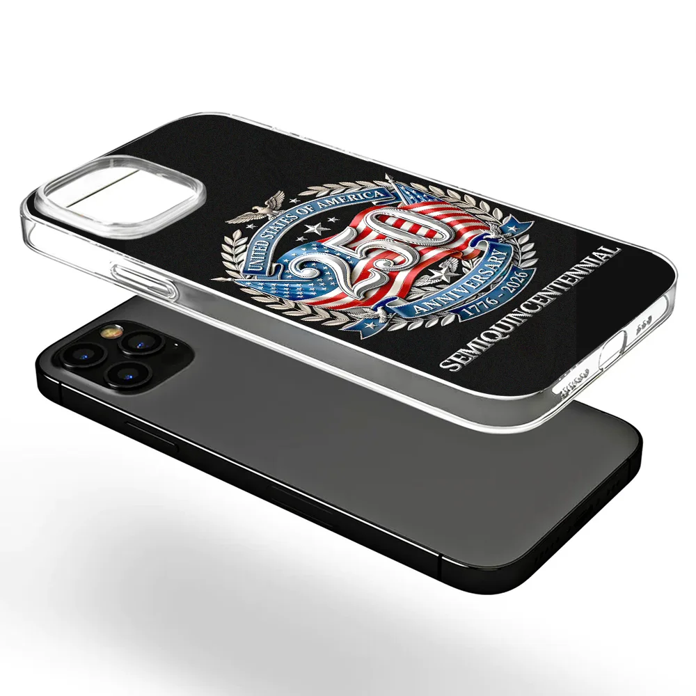250th Anniversary Eagle US Independence Day - Clear Phone Case - Image 6
