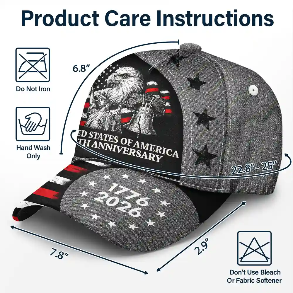 250th Anniversary US Independence Day Eagle - Classic Cap - Image 6