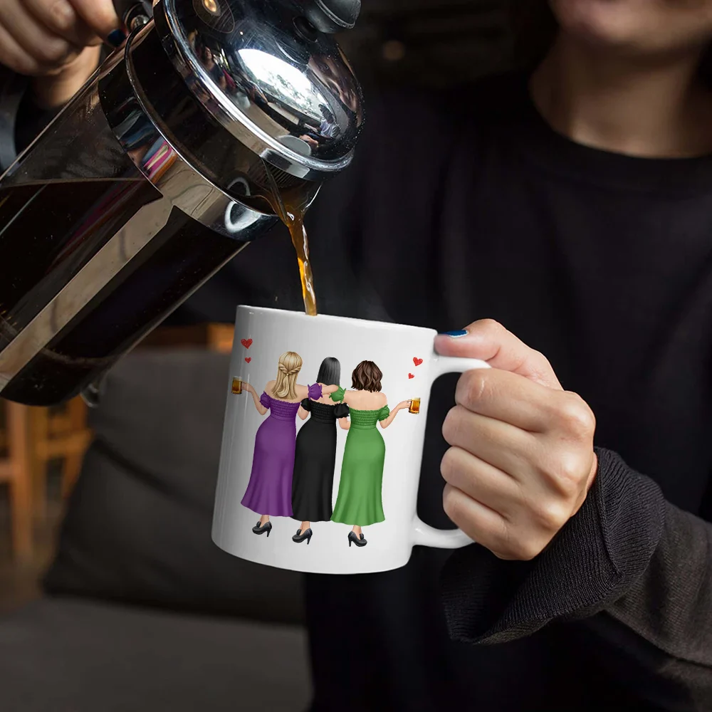 3D Besties Thank You For Being My Unpaid Therapist - Personalized Mug - Image 5
