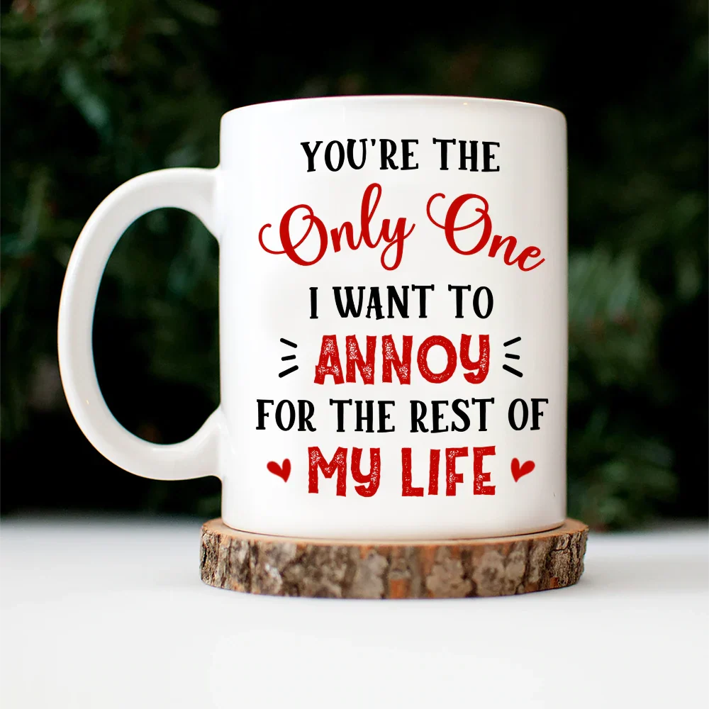 3D Effect Couple The Only One I Want To Annoy - Personalized Mug - Image 4