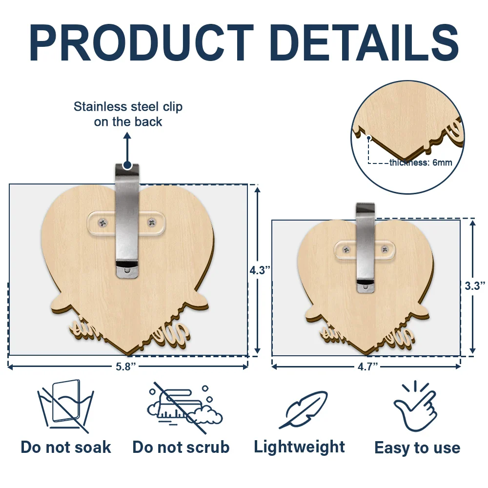 3D Effect Couple Turtles You & Me We Got This - Personalized Custom Shaped Car Visor Clip - Image 6