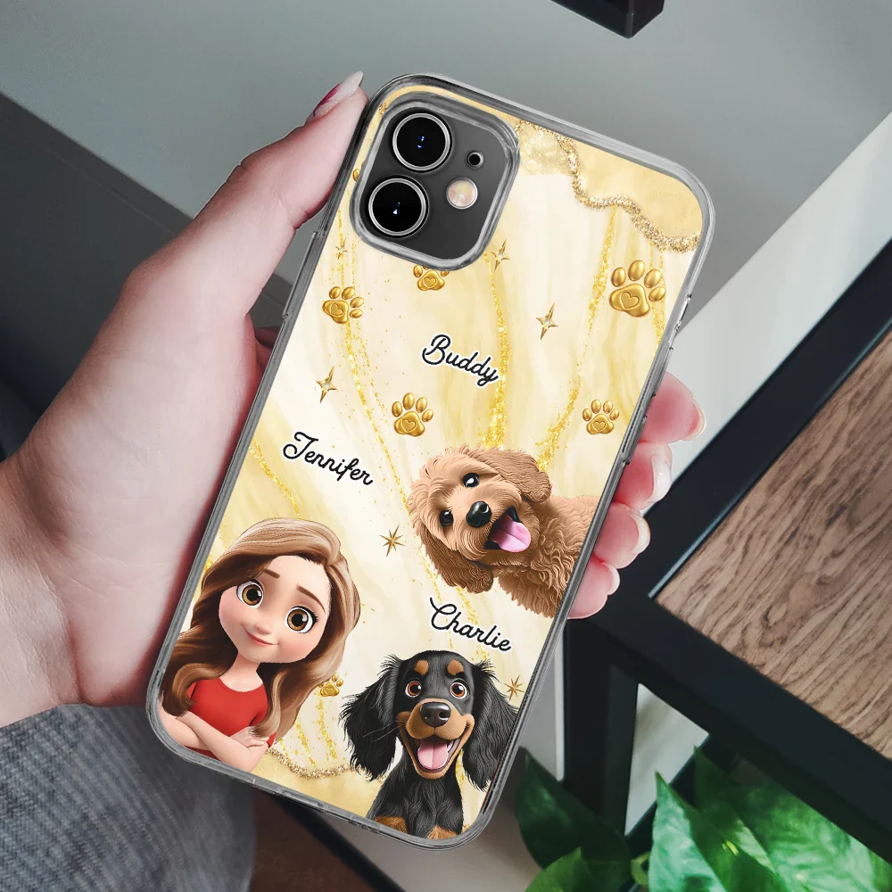 3D Effect Dog Cat Mom - Personalized Clear Phone Case - Image 6