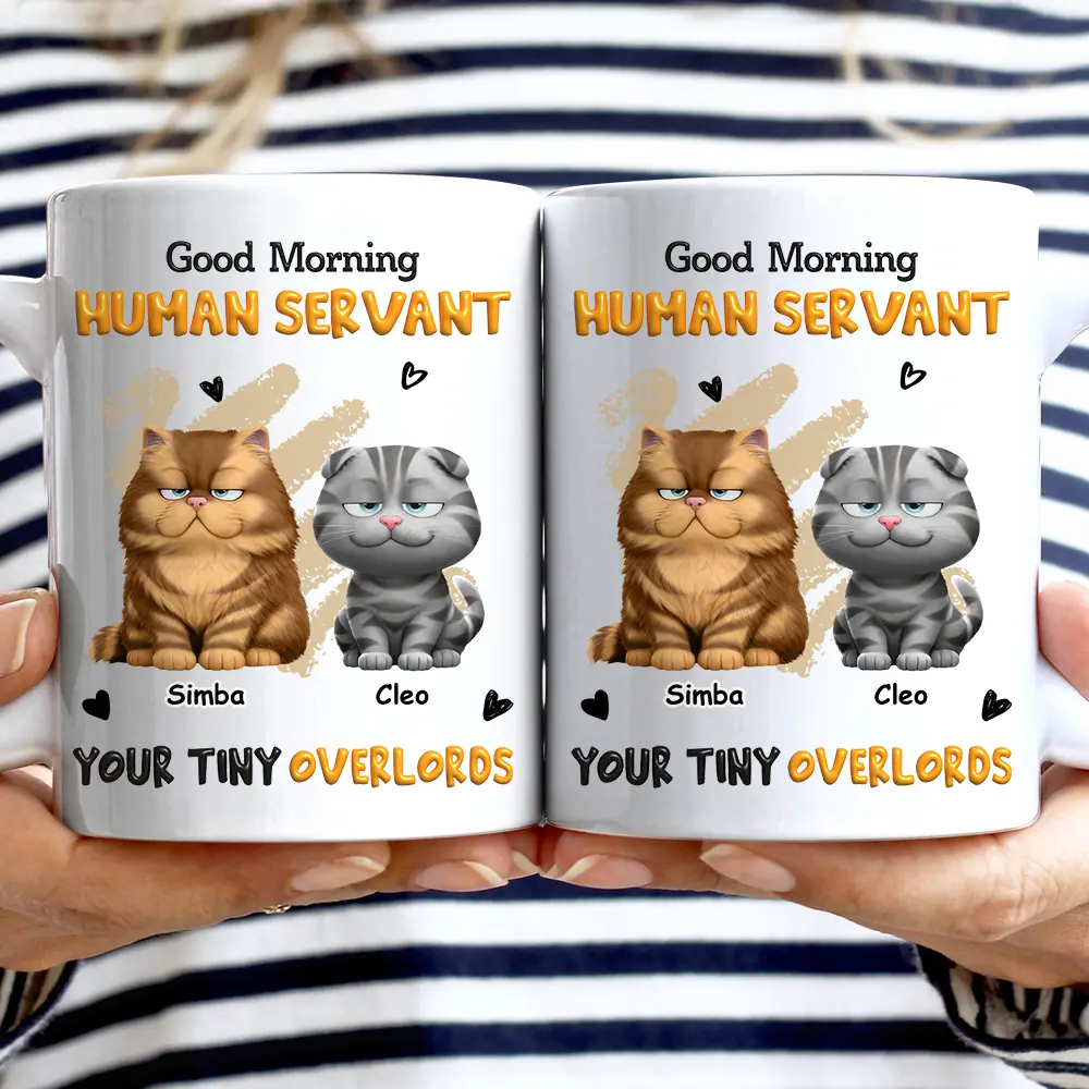 3D Effect Human Servant Your Tiny Overlord - Personalized Mug - Image 2