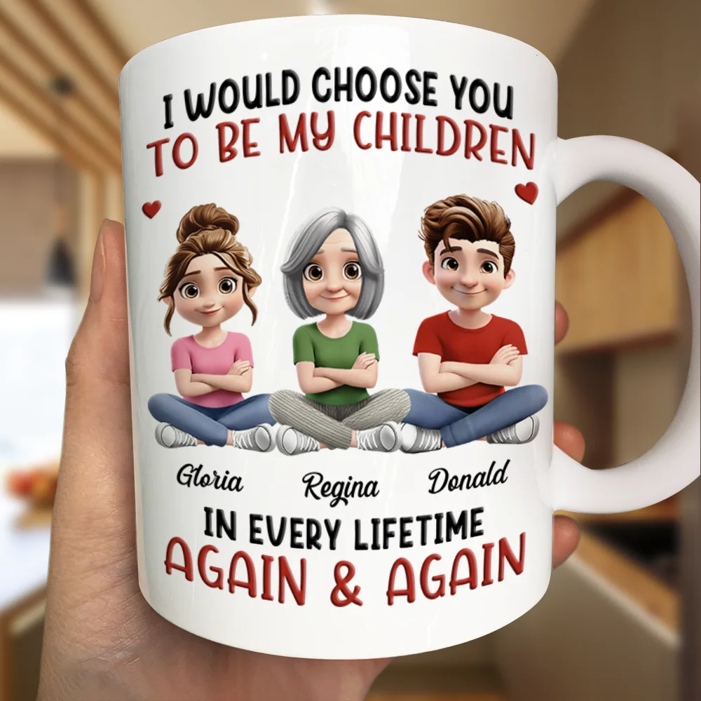 3D Effect I Would Choose You In Every Lifetime - Personalized Mug - Image 4