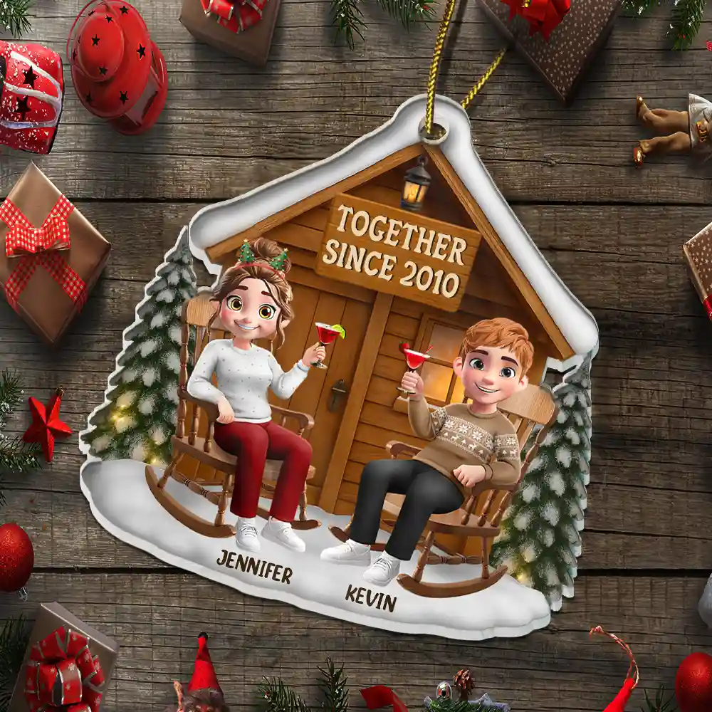 3D Effect You And Me We Got This - Personalized Custom Shaped Acrylic Ornament - Image 6
