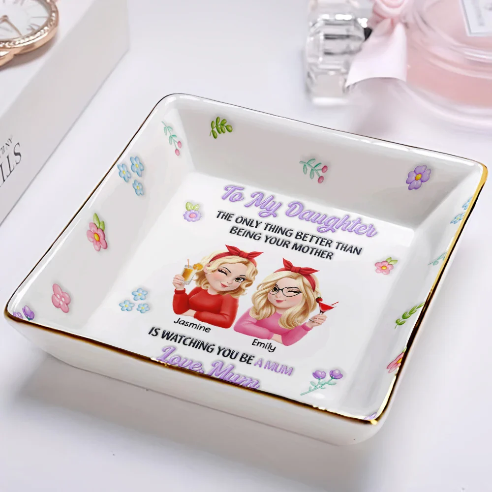 3D Inflated Printed The Only Thing Better Than Being Your Mother - Personalized Ring Dish - Image 2