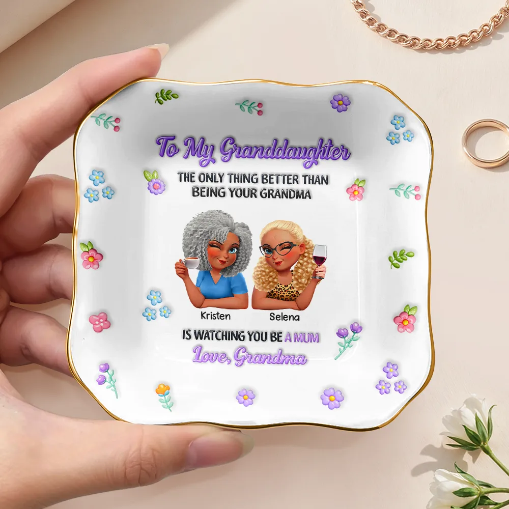 3D Inflated Printed The Only Thing Better Than Being Your Mother - Personalized Ring Dish - Image 3