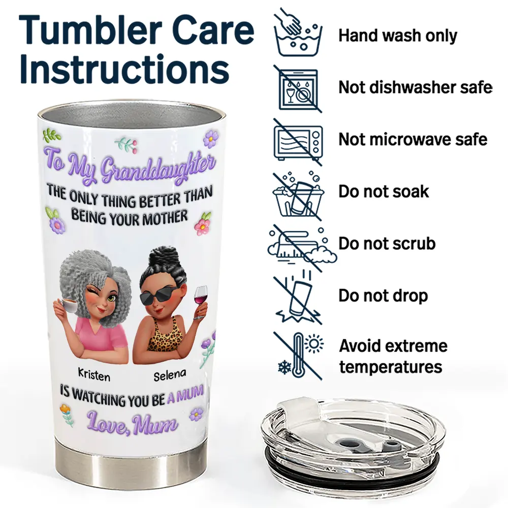 3D Inflated Printed The Only Thing Better Than Being Your Mother - Personalized Tumbler - Image 5