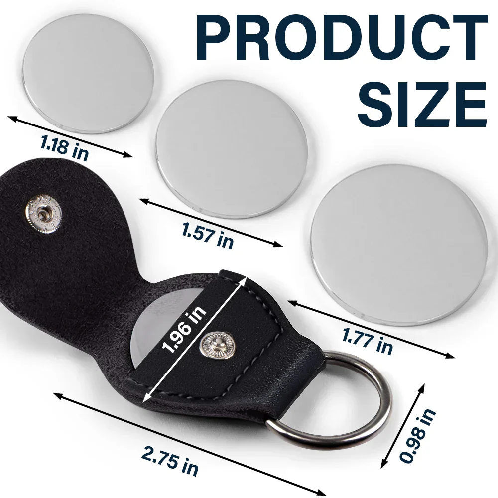 3D Metal Effect Besties Unbreakable Bond - Personalized Leather Pocket Hug - Image 5