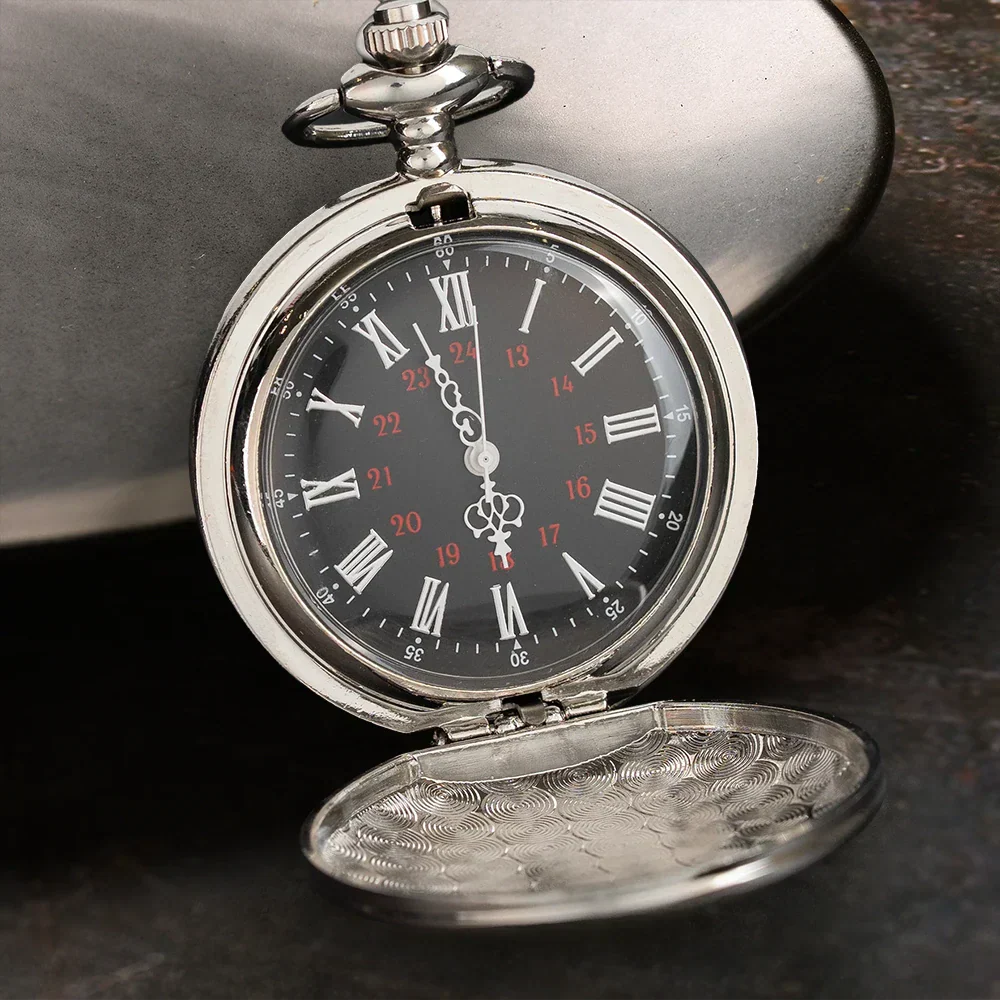 3D Metal Effect Gold Silver Monogram - Personalized Pocket Watch - Image 2