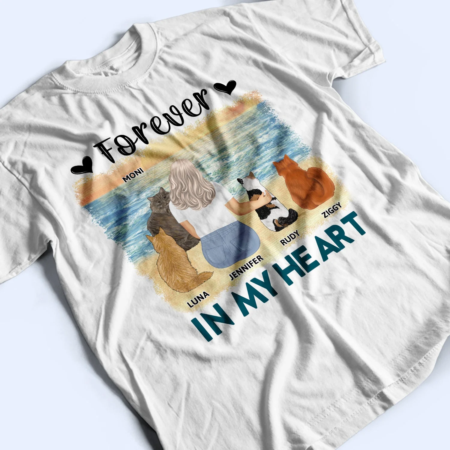 A Bond That Can't Be Broken - Gift For Cat Lovers, Cat Mom, Cat Dad - Personalized T Shirt - Image 3