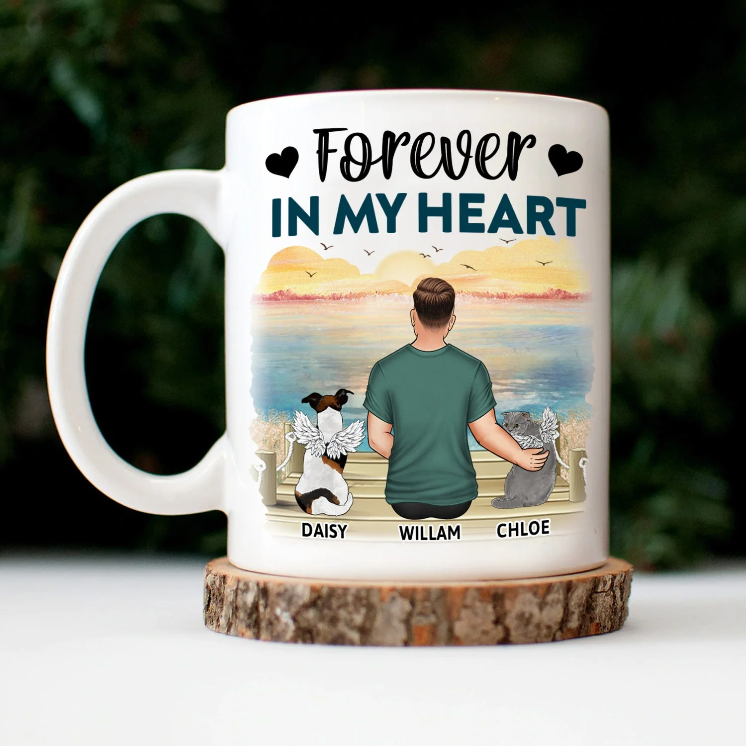 A Bond That Can't Be Broken - Gift For Cat Lovers, Dog Lovers, Dog Mom, Dog Dad, Cat Mom, Cat Dad - Personalized Mug - Image 3
