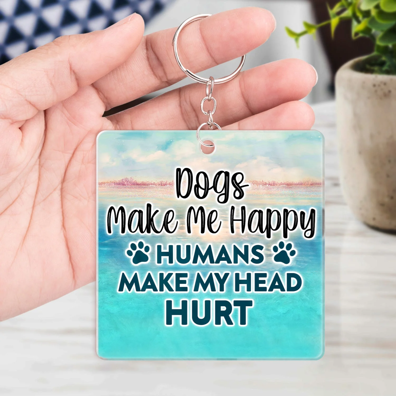 A Bond That Can't Be Broken - Gift For Dog Lovers, Dog Mom, Dog Dad - Personalized Acrylic Keychain - Image 5