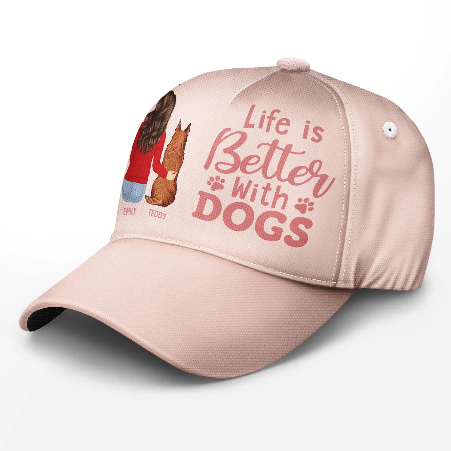 A Bond That Can't Be Broken - Gift For Dog Lovers, Dog Mom, Dog Dad - Personalized Classic Cap - Image 2