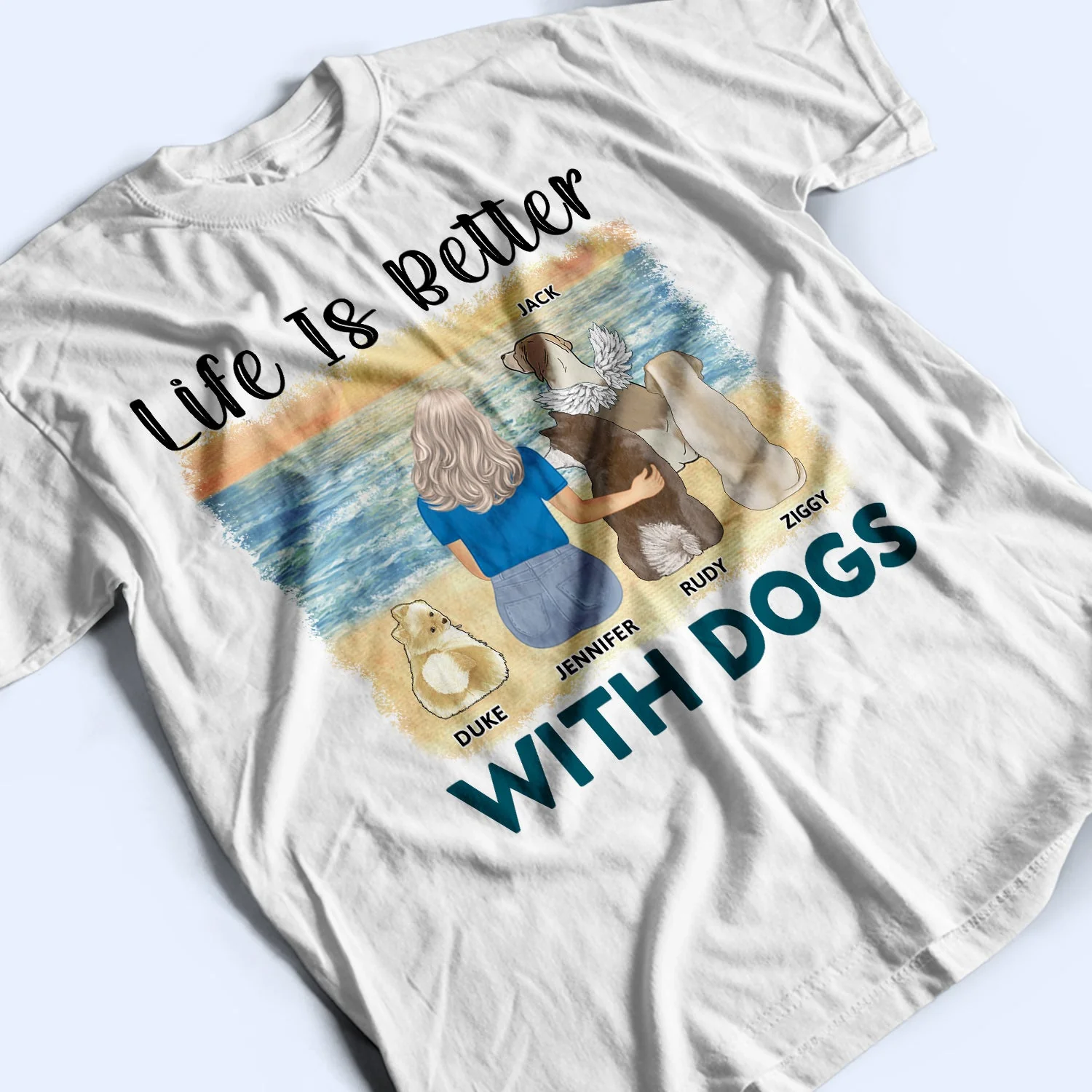 A Bond That Can't Be Broken - Gift For Dog Lovers, Dog Mom, Dog Dad - Personalized T Shirt - Image 4
