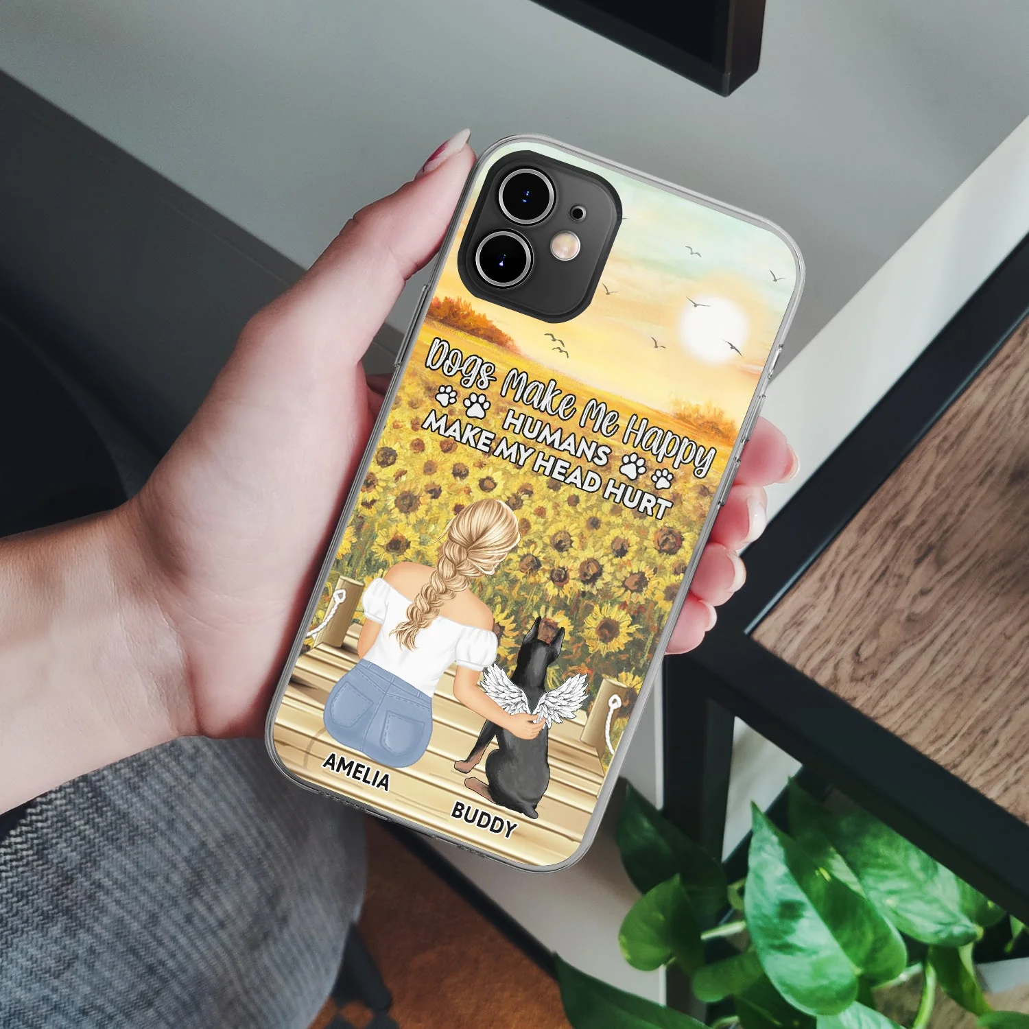 A Bond That Can't Be Broken - Gift For Dog Lovers, Dog Mom - Personalized Clear Phone Case - Image 4