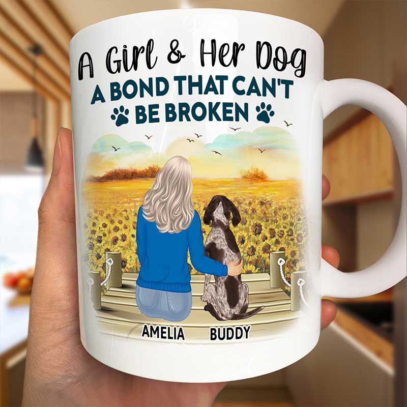 A Bond That Can't Be Broken - Gift For Dog Lovers, Dog Mom - Personalized Mug - Image 4