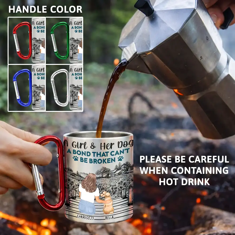 A Bond That Can't Be Broken - Personalized Carabiner Mug - Image 3