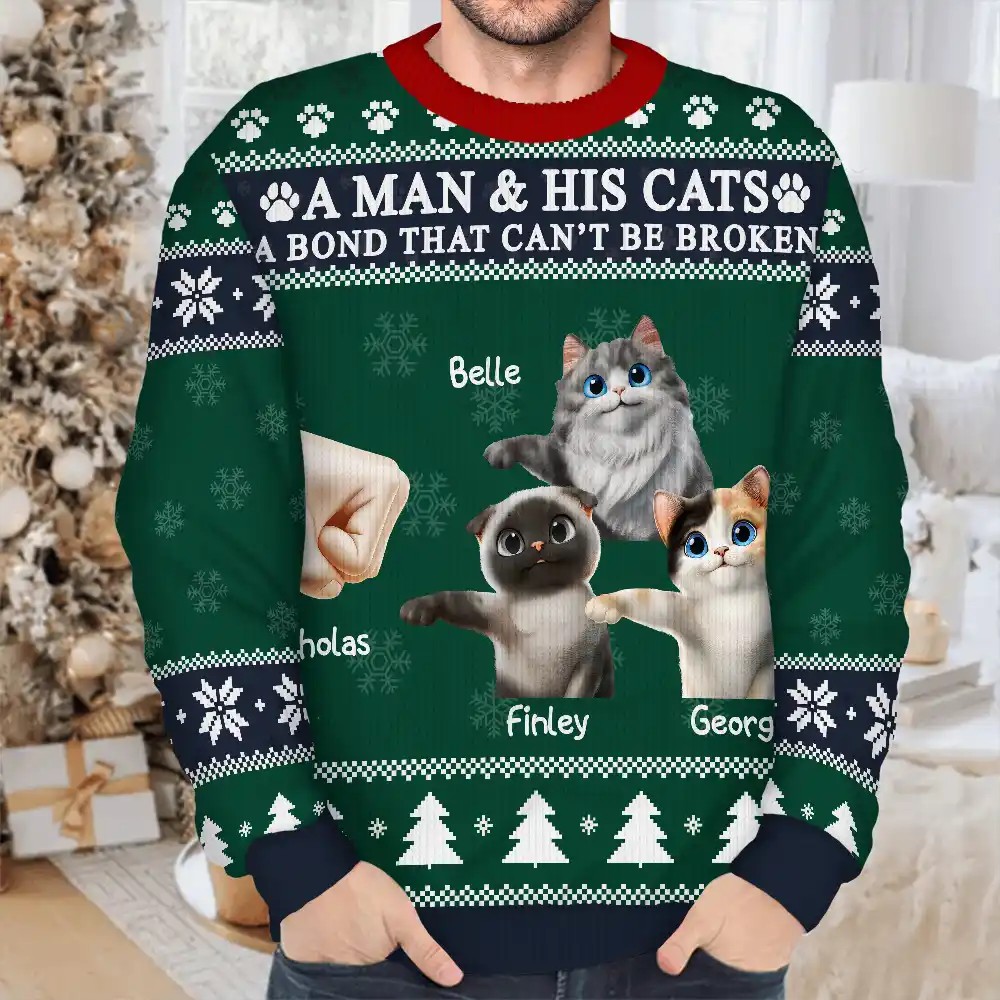 A Bond That Can't Be Broken - Personalized Unisex Ugly Sweater - Image 4
