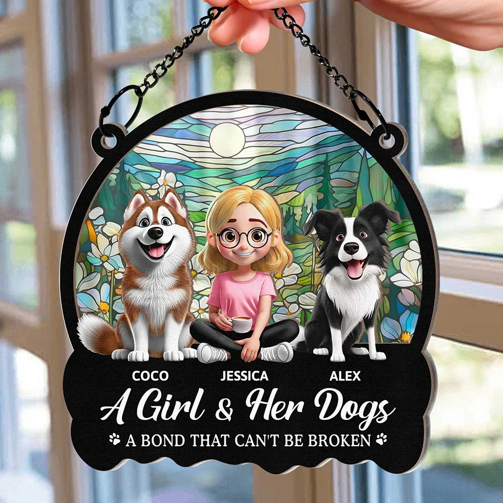 A Bond That Can't Be Broken - Personalized Window Hanging Suncatcher Ornament - Image 2