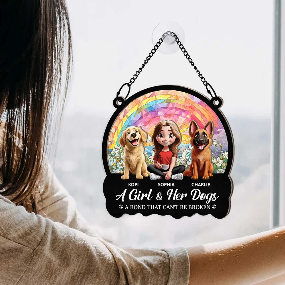 A Bond That Can't Be Broken - Personalized Window Hanging Suncatcher Ornament - Image 4