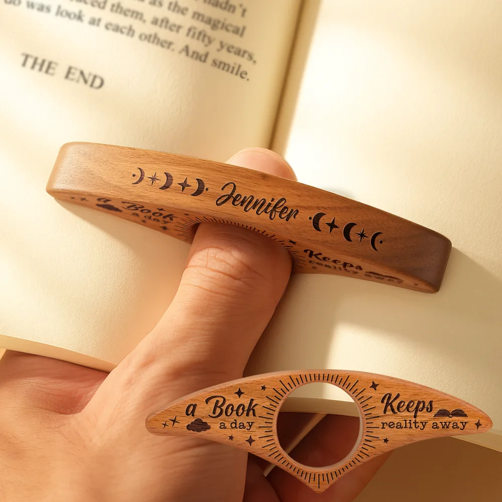 A Book A Day Keeps Reality Away - Personalized Book Page Holder