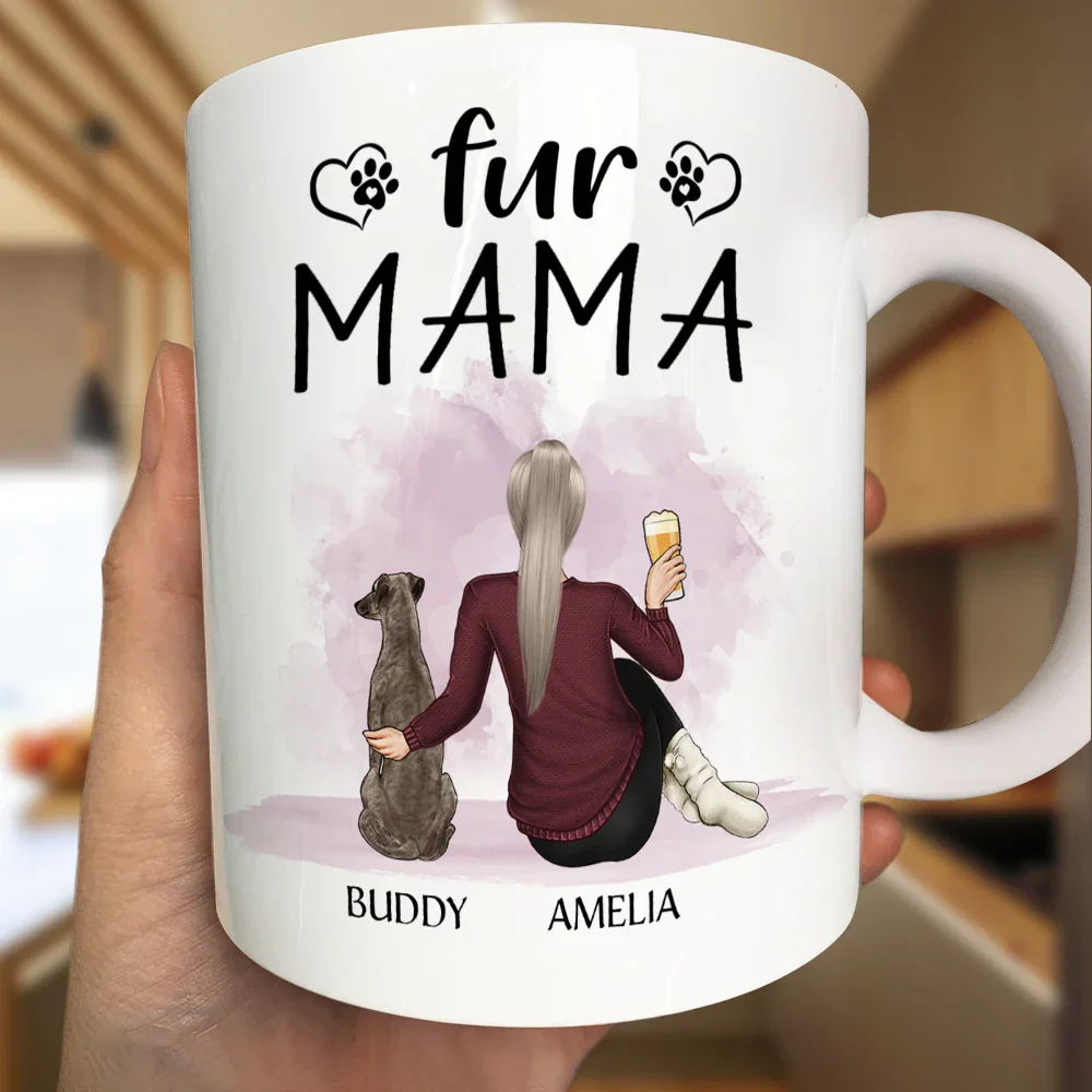 A Girl Her Dog A Bond That Can't Be Broken Dog Mom Dog Dad - Personalized Mug - Image 3