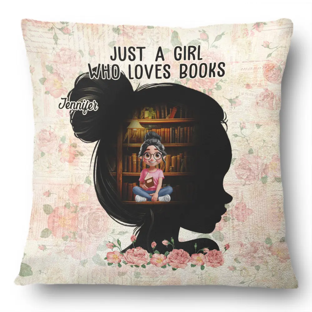 A Girl Who Loves Books Lose Her Mind Find Her Soul - Personalized Pillow