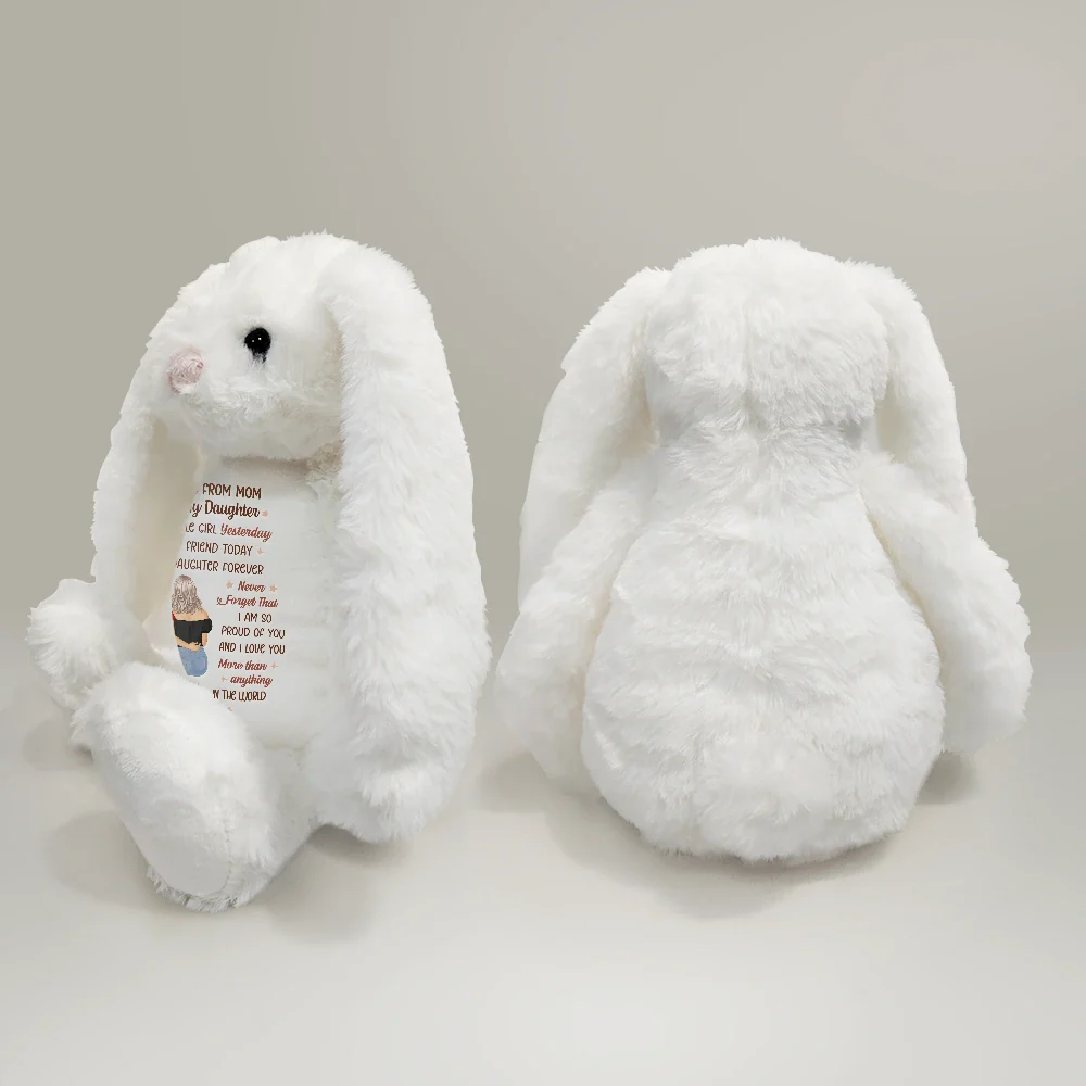 A Hug From Mom - Personalized Soft Toy Bunny - Image 4
