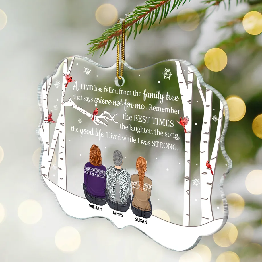 A Limb Has Fallen - Personalized Medallion Acrylic Ornament - Image 2