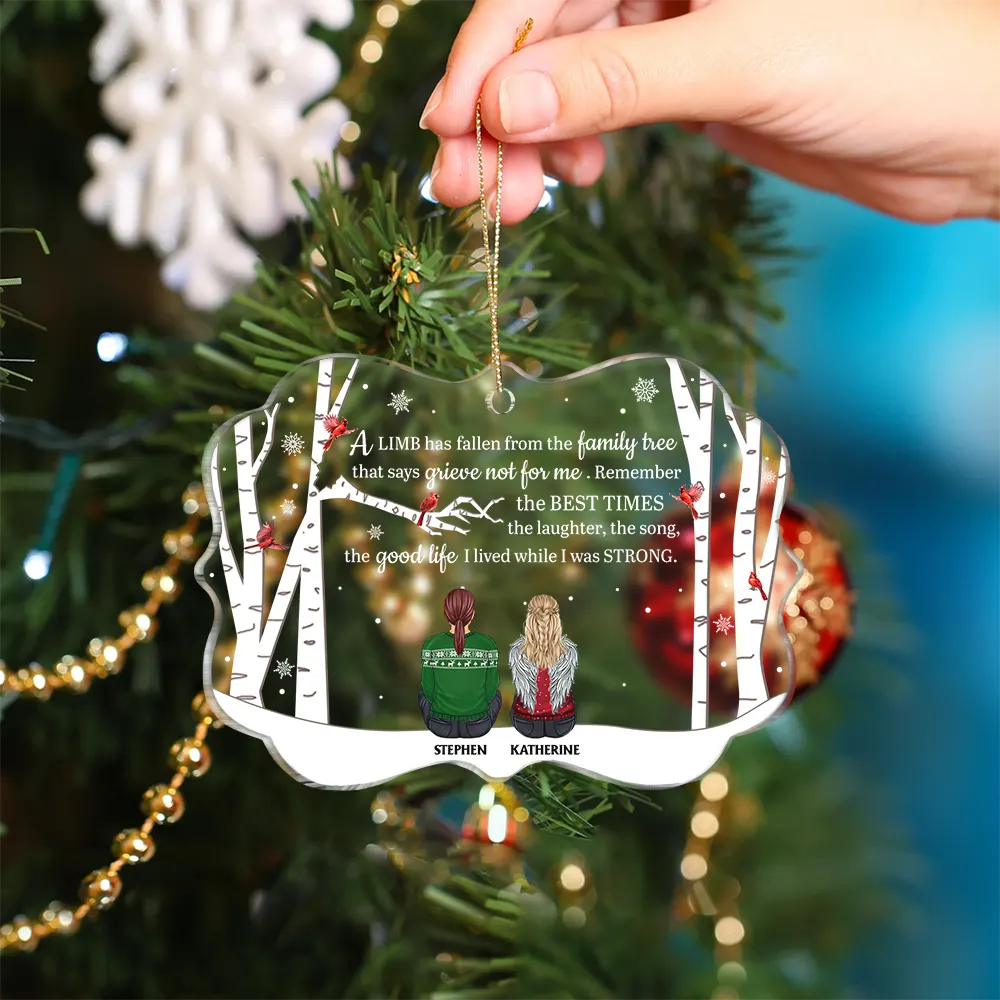 A Limb Has Fallen - Personalized Medallion Acrylic Ornament - Image 4