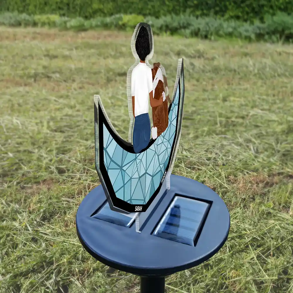 A Man And His Dog A Bond That Can't Be Broken - Personalized Solar Light - Image 3