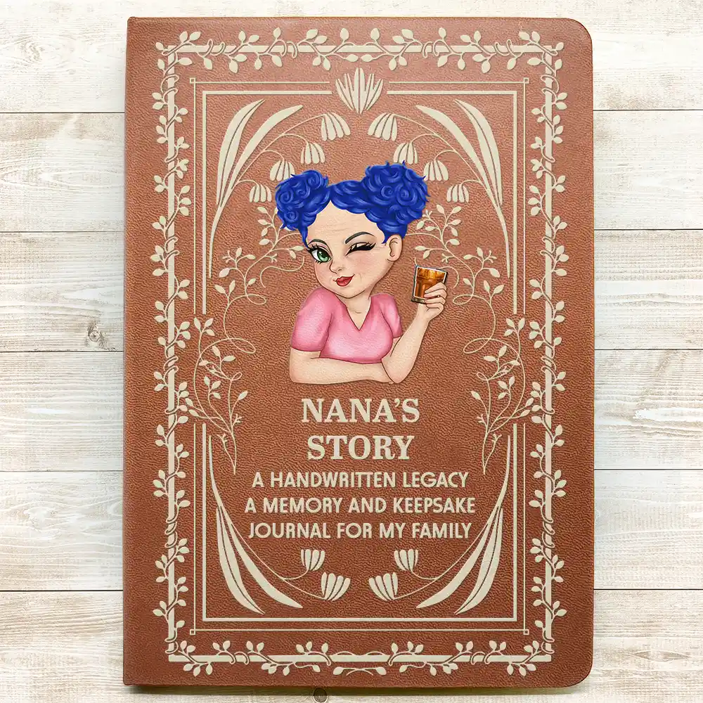 A Memory And Keepsake Journal For My Family - Personalized Leather Journal - Image 3