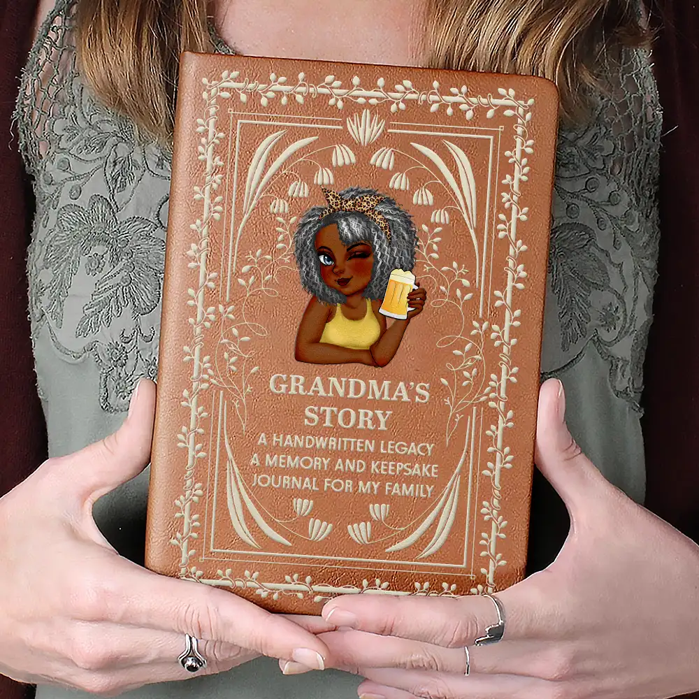 A Memory And Keepsake Journal For My Family - Personalized Leather Journal - Image 4