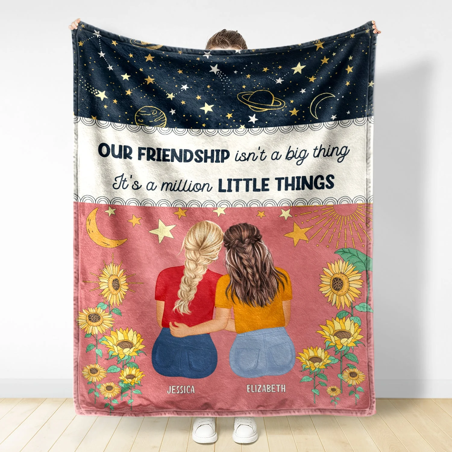 A Million Little Things - Gift For Besties - Personalized Fleece Blanket - Image 2