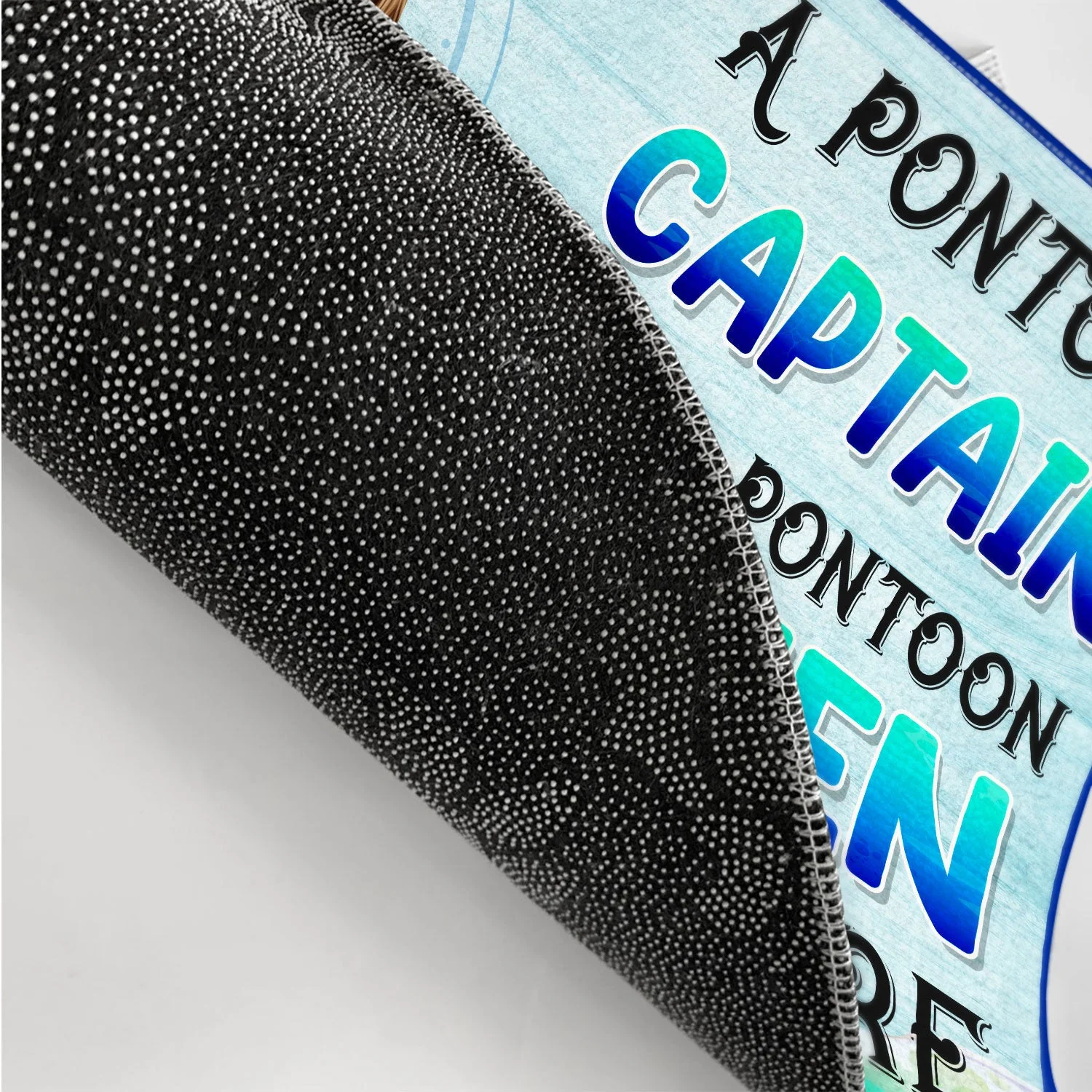 A Pontoon Captain And His Pontoon Queen Live Here - Decor Gift For Couples, Husband, Wife, Pontooning Lovers - Personalized Custom Doormat - Image 3