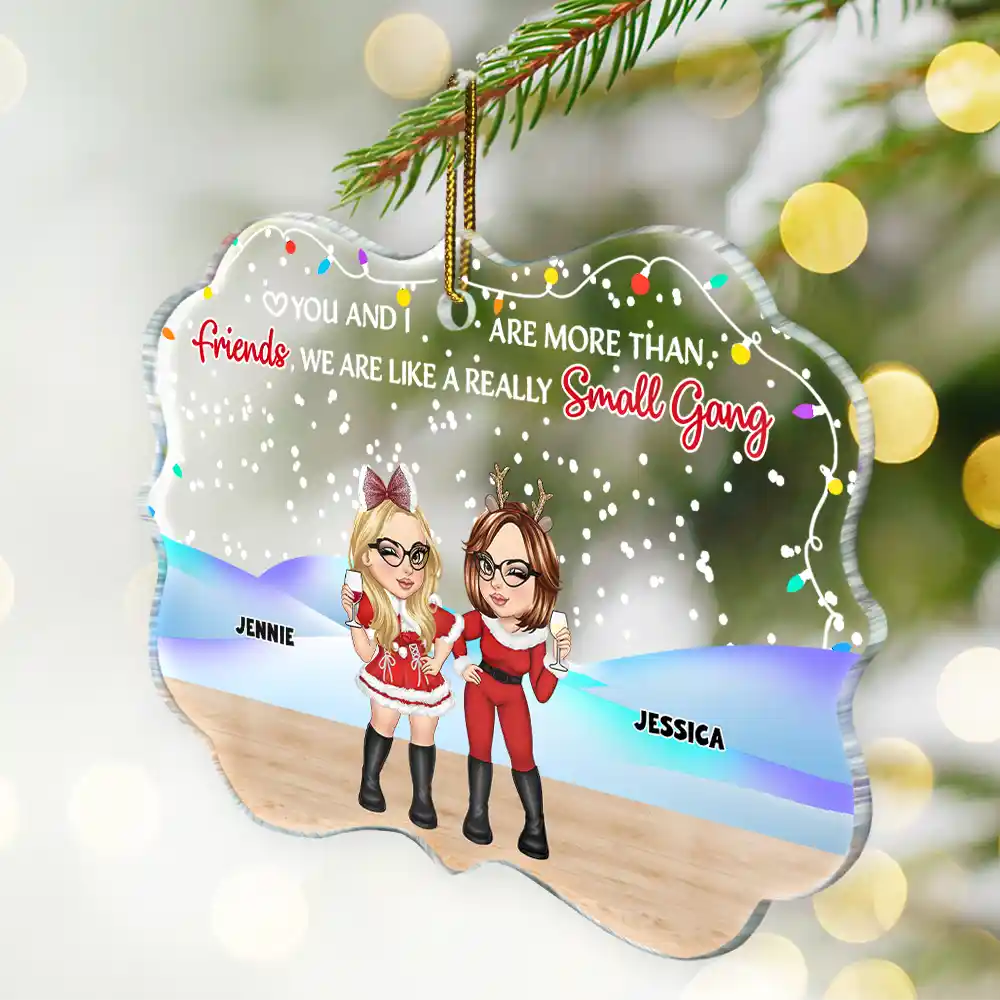 A Really Small Gang - Personalized Medallion Acrylic Ornament - Image 2