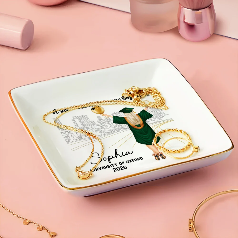 A Sweet Ending To A New Beginning - Personalised Ring Dish - Image 3
