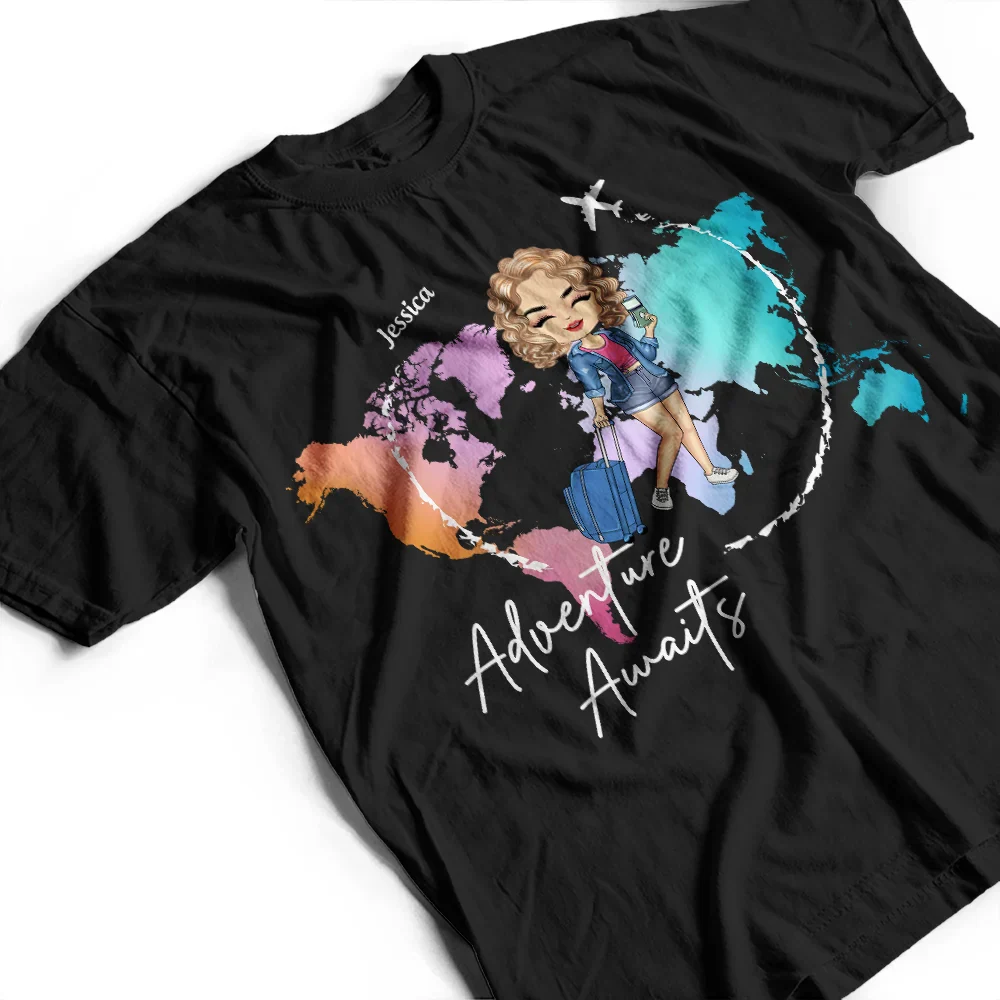 Adventure Awaits - Personalized T Shirt - Image 3