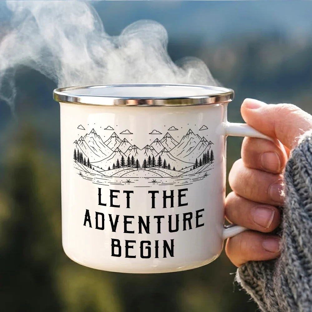 Adventure Partners For Life - Personalized Enamel Mug - Image 3