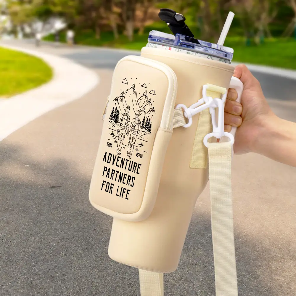 Adventure Partners For Life - Personalized Bottle Carrier Bag - Image 2