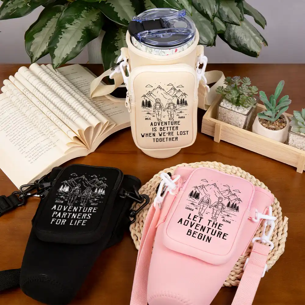 Adventure Partners For Life - Personalized Bottle Carrier Bag - Image 3