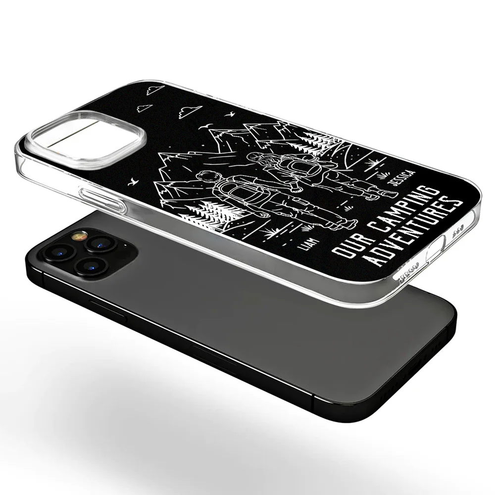 Adventure Partners For Life - Personalized Clear Phone Case - Image 5