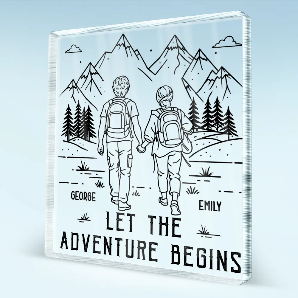Adventure Partners For Life - Personalized Custom Shaped Acrylic Plaque - Image 2