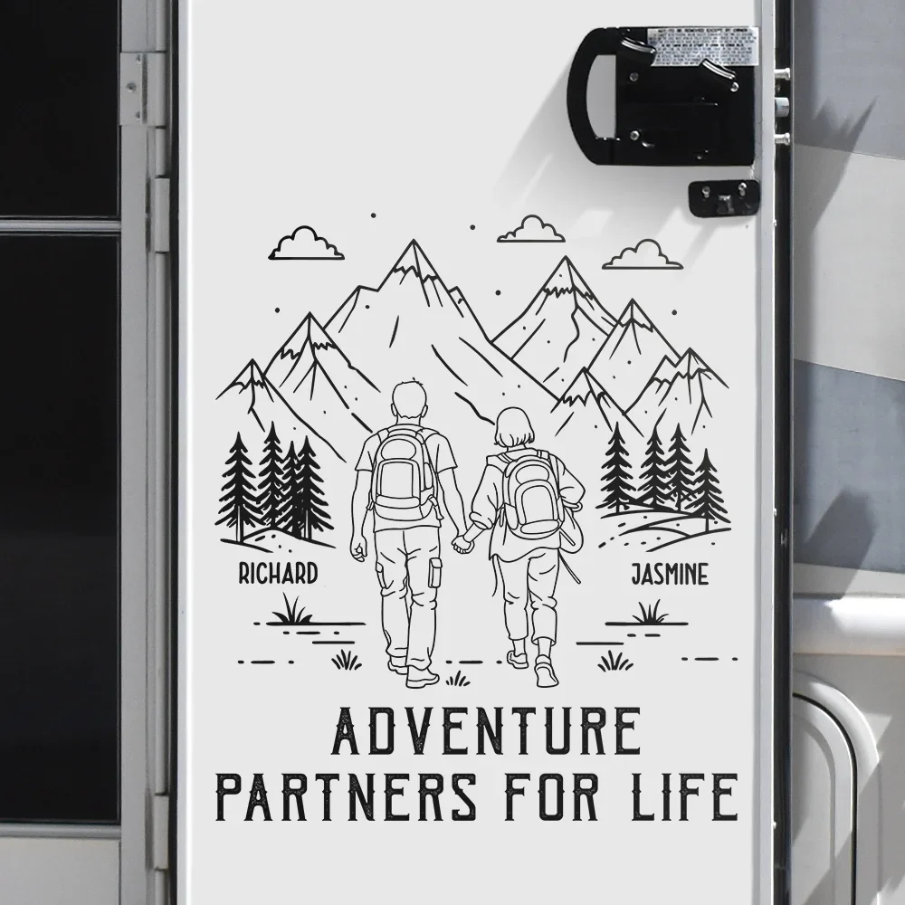 Adventure Partners For Life - Personalized Decor Decal
