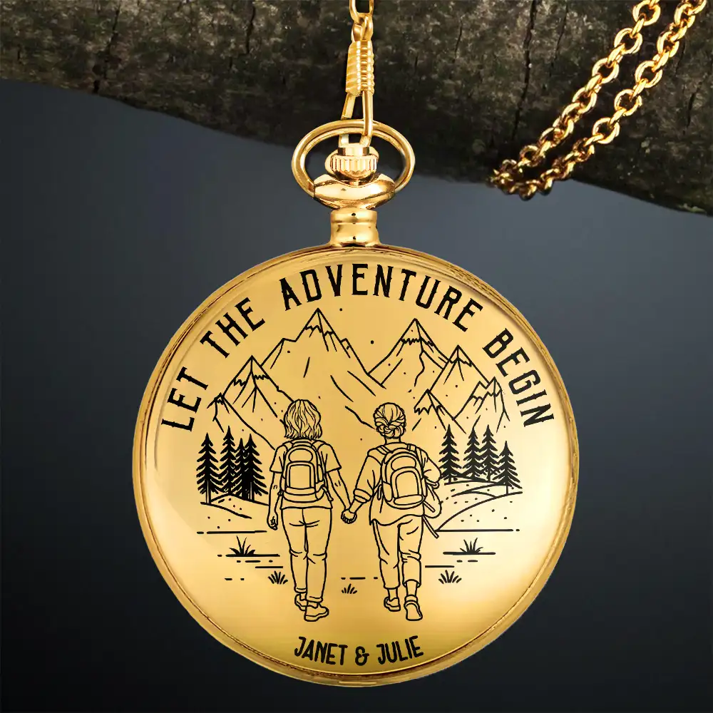 Adventure Partners For Life - Personalized Pocket Watch - Image 3